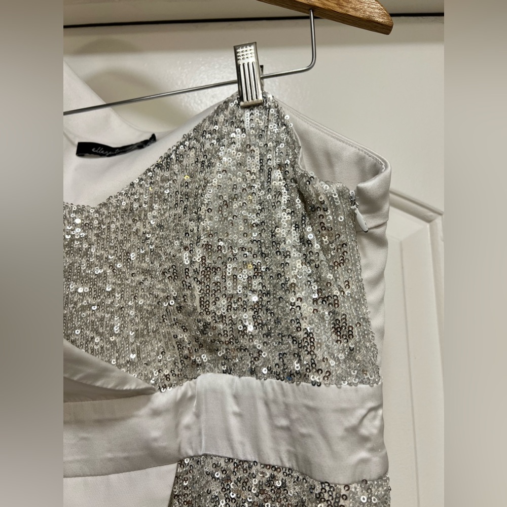 Elle Zeitoune Alexa Asymmetric Sequin Dress - Picture 10 of 13